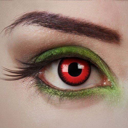 Halloween kontaktlinsen rote - halloween,