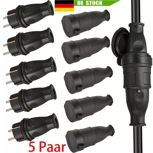 Schuko kupplung vollgummi - 10,